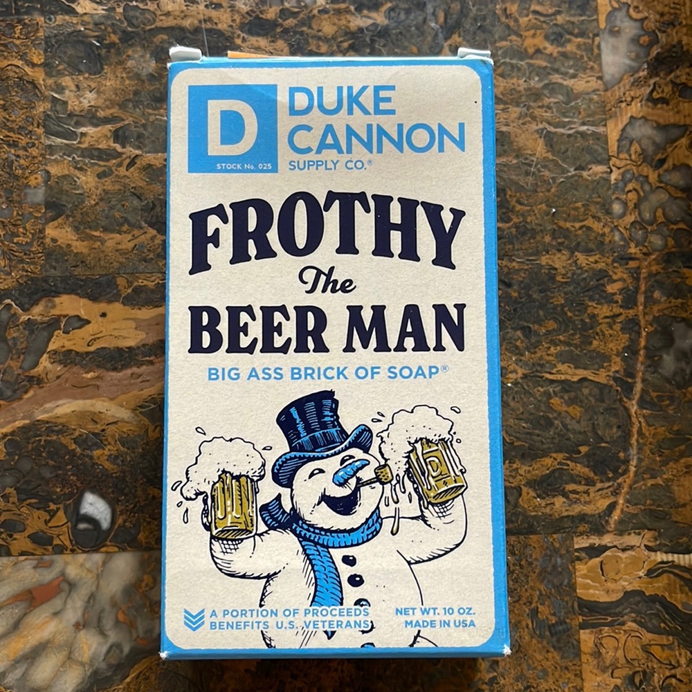 Frothy the Beer Man Soap Duke Cannon Supply Co.